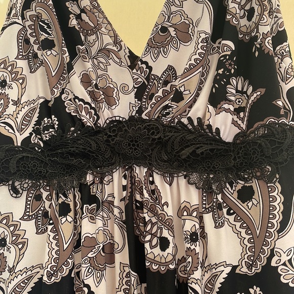 Soma. Long maxi dress. Black and white. Size S. - Picture 4 of 5